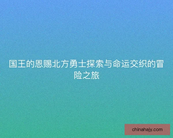 国王的恩赐北方勇士探索与命运交织的冒险之旅